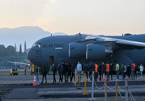 US C-17 Military Aircraft Carrying 205 Illegal Indian Migrants to Land in Amritsar Today